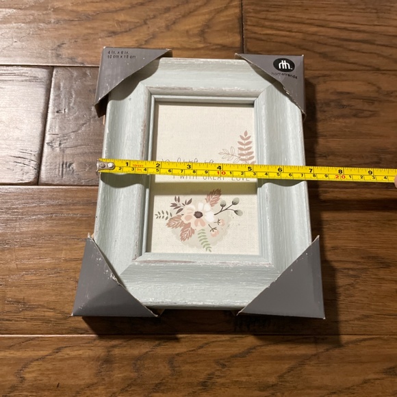 New Boho distressed picture frame 4x6in light aqua - Picture 8 of 9